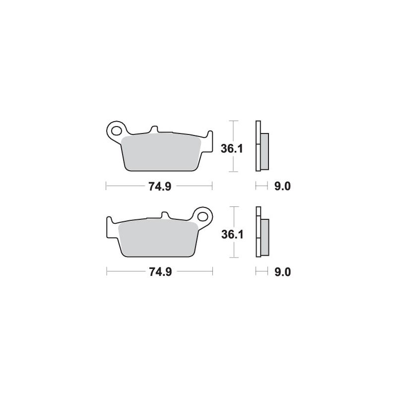 SBS PROMOCJA KLOCKI HAMULCOWE KH131/3 STREET STANDART CERAMIC JINCHENG