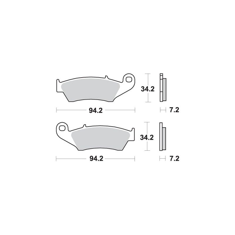 SBS KLOCKI HAMULCOWE KH185 / KH389 STREET PERFORMANCE (EXCEL) SINTER K