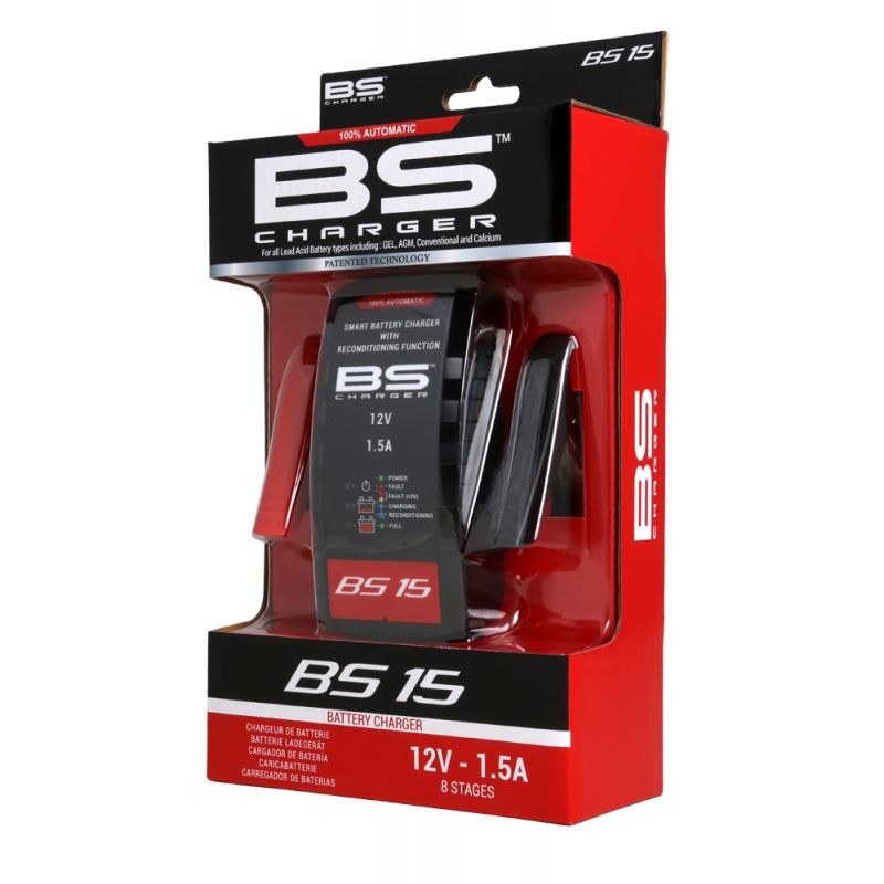 BS ŁADOWARKA AKUMULATORÓW BS15 12V STD/AGM/GEL, 1,5A DO 30AH (EL) (7