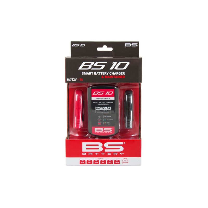 BS ŁADOWARKA AKUMULATORÓW BS10 6V-12V STD/AGM/GEL, 12,8V LITHIUM (LI