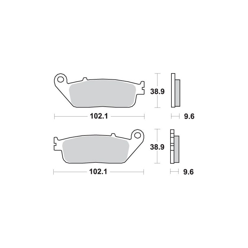 SBS KLOCKI HAMULCOWE KH196 STREET STANDART CERAMIC PASUJE DO: HONDA CB
