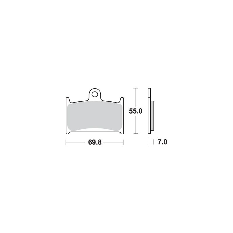 SBS KLOCKI HAMULCOWE KH145 / KH236 STREET PERFORMANCE (EXCEL) SINTER S