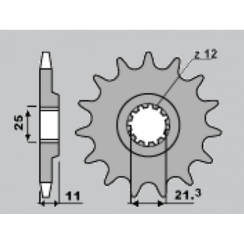 CHT ZĘBATKA PRZEDNIA 7287 16 HUSQVARNA 250/300/310/350/360/400/410/45