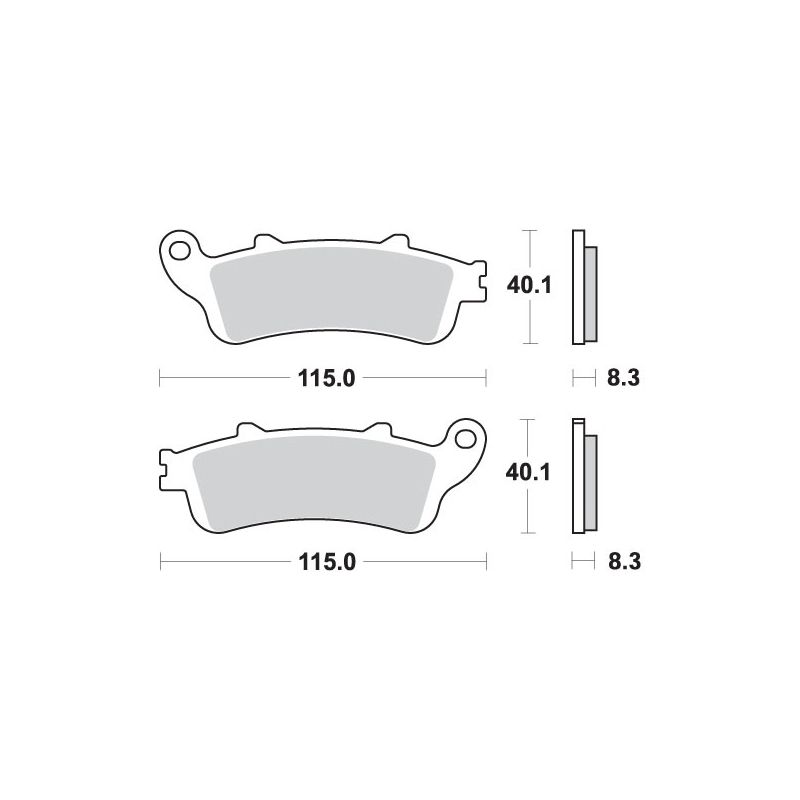SBS KLOCKI HAMULCOWE KH261 / KH281 STREET PERFORMANCE (EXCEL) SINTER K