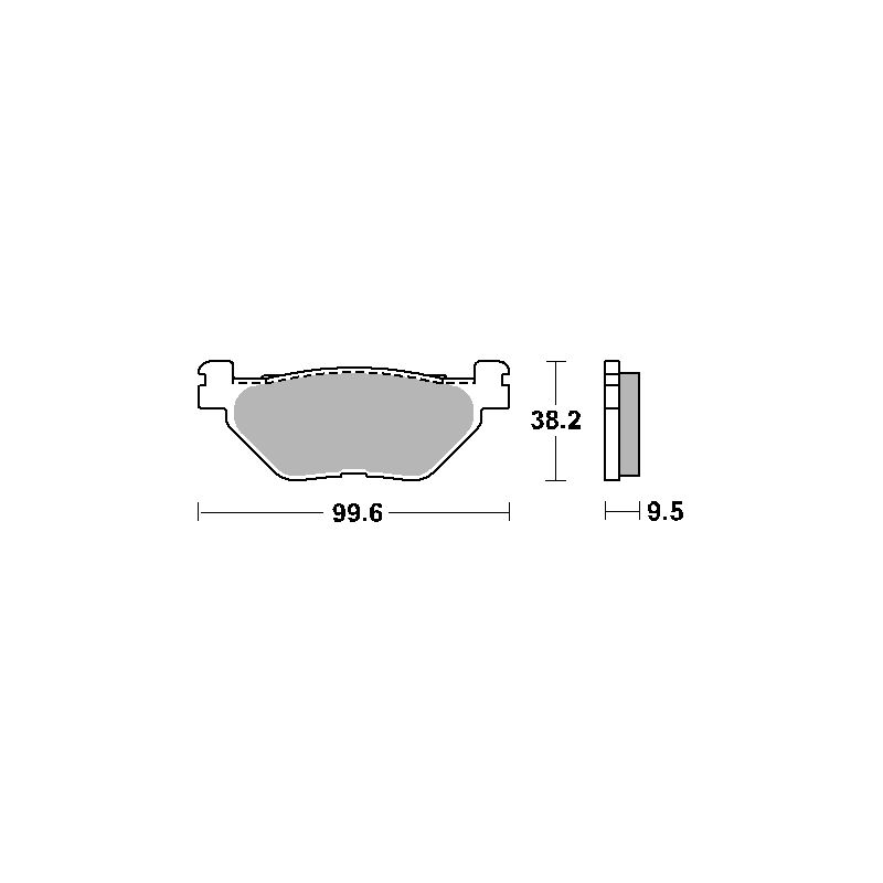 SBS PROMOCJA KLOCKI HAMULCOWE KH319/2 STREET STANDART CERAMIC KOLOR CZ