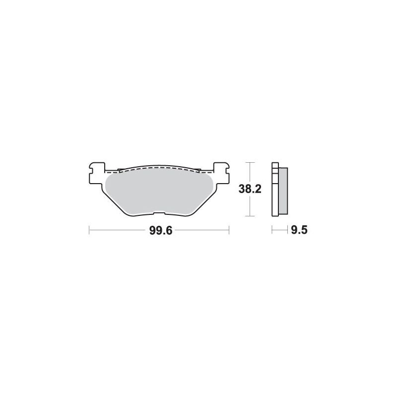 SBS KLOCKI HAMULCOWE KH319/2 STREET PERFORMANCE (EXCEL) SINTER KOLOR Z