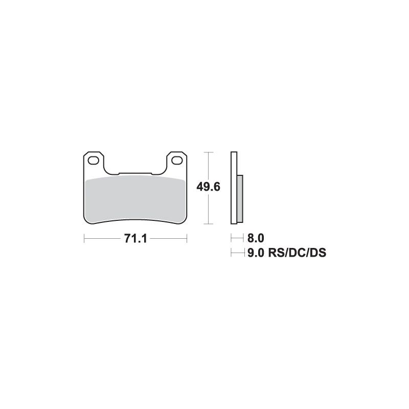 SBS KLOCKI HAMULCOWE KH379 RACING DUAL CARBON KOLOR CZARNY PASUJE DO: 