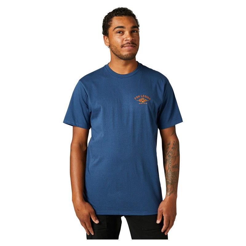 T-SHIRT FOX AT BAY PREMIUM DARK INDIGO  ENDURO CROSS