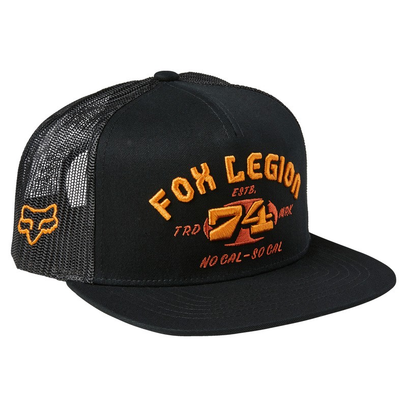 CZAPKA Z DASZKIEM FOX AT BAY SNAPBACK BLACK  ENDURO CROSS