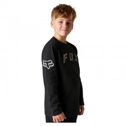 KOSZULKA Z DŁUGIM RĘKAWEM FOX JUNIOR BNKR BLACK  ENDURO CROSS