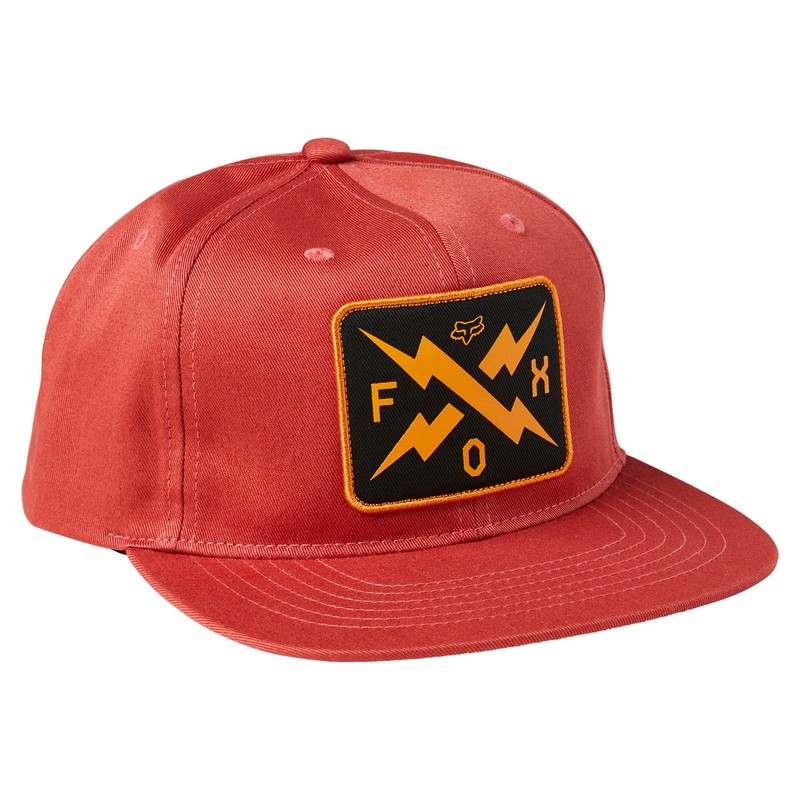 CZAPKA Z DASZKIEM FOX CALIBRATED SNAPBACK RED CLAY  ENDURO CROSS