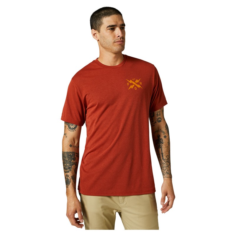 T-SHIRT FOX CALIBRATED TECH RED CLAY  ENDURO CROSS