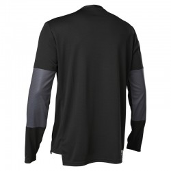 KOSZULKA ROWEROWA Z DŁUGIM RĘKAWEM FOX DEFEND FOXHEAD BLACK  ENDURO CROSS