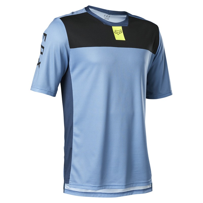 KOSZULKA ROWEROWA FOX DEFEND DUSTY BLUE  ENDURO CROSS
