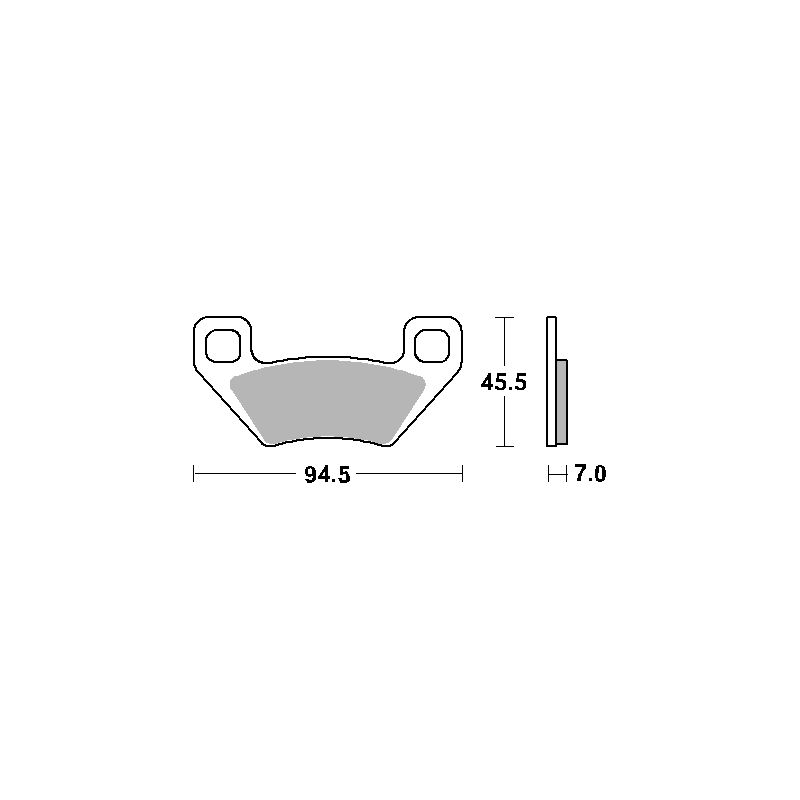SBS KLOCKI HAMULCOWE KH395 OFF-ROAD SINTER KOLOR ZŁOTY PASUJE DO: ARC