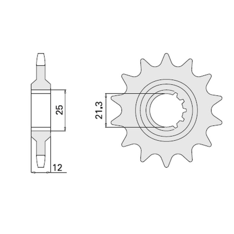 CHT ZĘBATKA PRZEDNIA 823 13 (A4250823130) HUSQVARNA / HUSABERG (82313