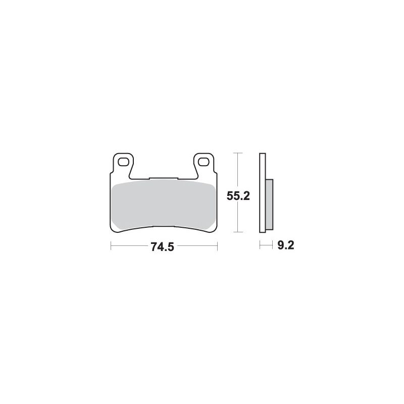 SBS KLOCKI HAMULCOWE KH296 /KH265 STREET PERFORMANCE (EXCEL) SINTER KO