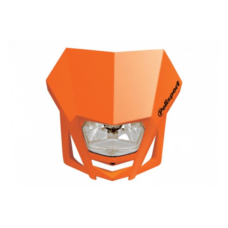 POLISPORT LAMPA PRZEDNIA MODEL LMX (ŻARÓWKA HALOGENOWA) KOLOR POMARA