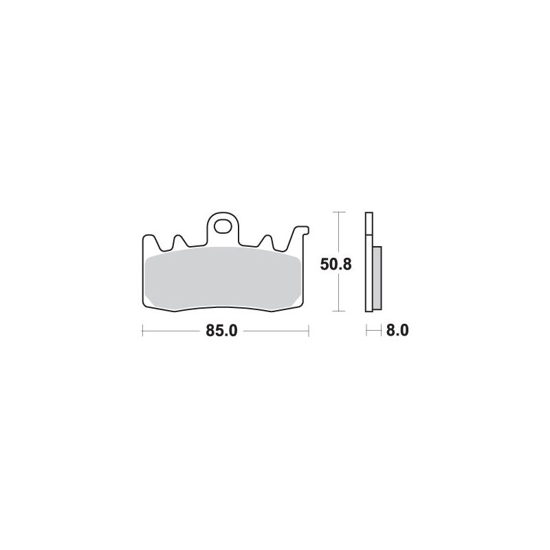 SBS PROMOCJA KLOCKI HAMULCOWE KH630 RACING DUAL CARBON FRONT PASUJE DO