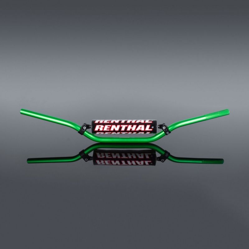 RENTHAL KIEROWNICA 7/8 CALA (22MM) MX HANDLEBAR GREEN RC PADDED KOLOR 