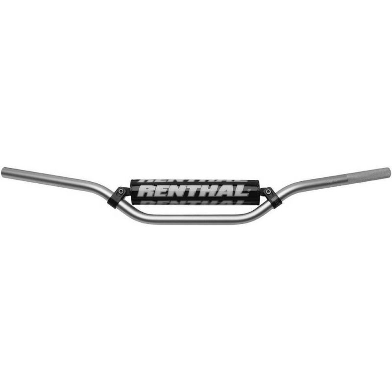 RENTHAL KIEROWNICA 7/8 CALA (22MM) MX HANDLEBAR SILVER RC PADDED KOLOR