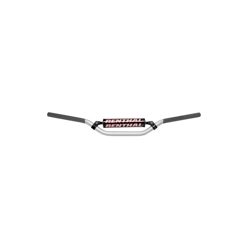 RENTHAL KIEROWNICA 7/8 CALA (22MM) MX HANDLEBAR SILVER/GREY RC PADDED 