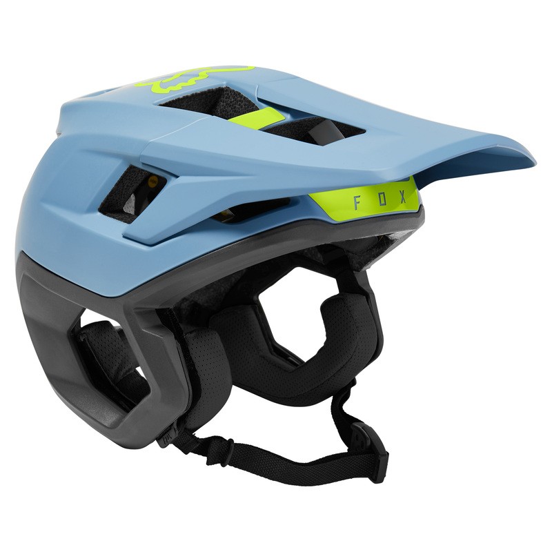 KASK ROWEROWY FOX DROPFRAME PRO DUSTY BLUE  ENDURO CROSS