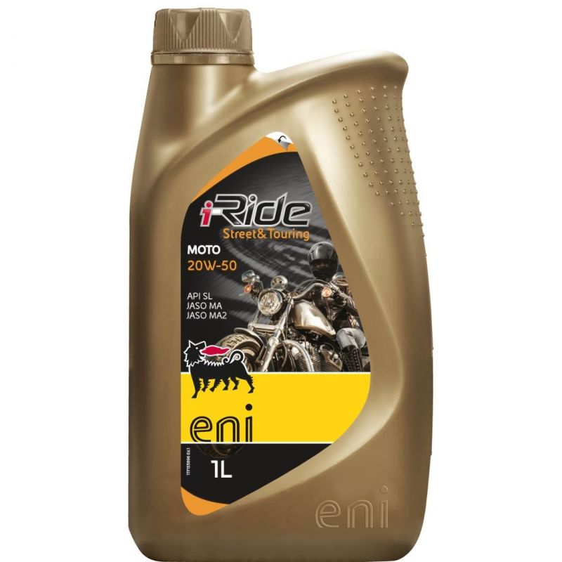 AGIP (ENI) OLEJ SILNIKOWY I-RIDE MOTO 20W50 (1L) TOP SYNTH.