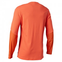 KOSZULKA ROWEROWA Z DŁUGIM RĘKAWEM FOX FLEXAIR PRO FLUO ORANGE  ENDURO CROSS