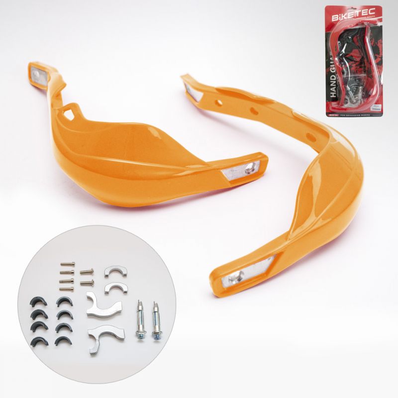 BIKETEC PARTS OSŁONY RĄK (HANDBARY) ALU KOLOR POMARAŃCZOWY (Z MOCOW