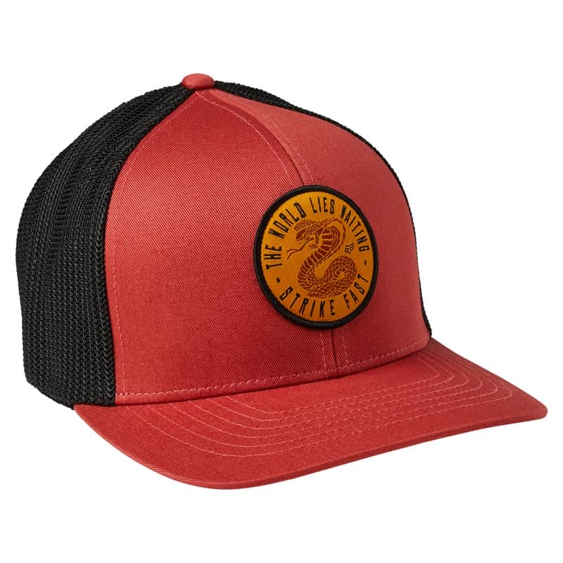 CZAPKA Z DASZKIEM FOX GOING PRO FLEXFIT RED CLAY  ENDURO CROSS