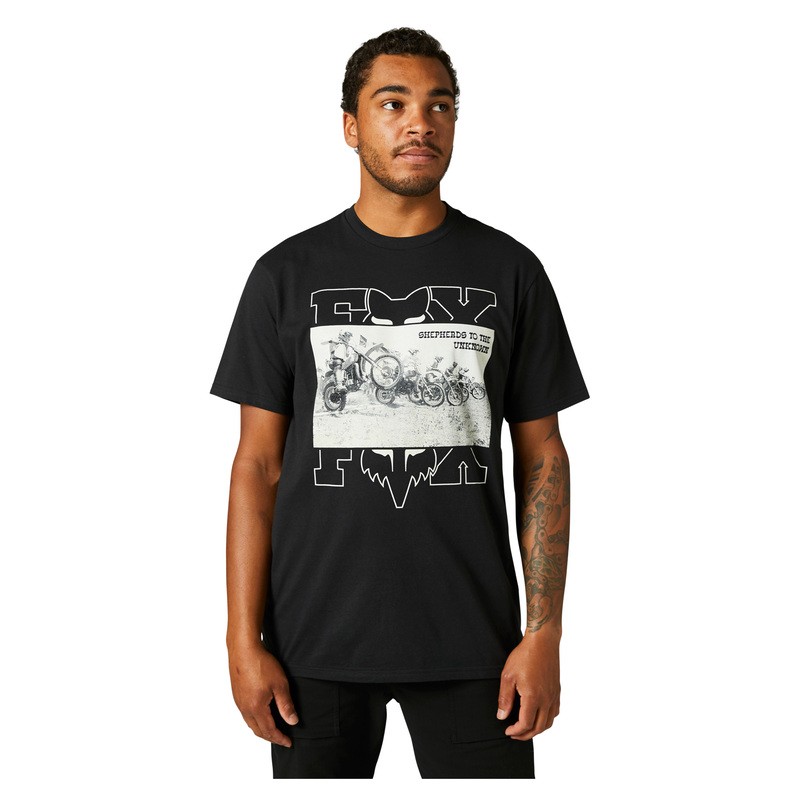 T-SHIRT FOX HEAD SPLITTER PREMIUM BLACK  ENDURO CROSS