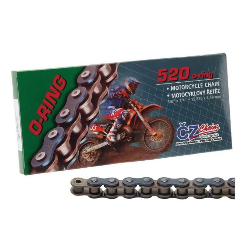 CZ ŁAŃCUCH NAPĘDOWY 520 ORM (118 OGNIW) O-RING DO 450 CCM (34,0 KN)