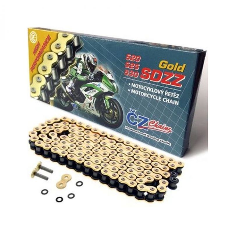 CZ ŁAŃCUCH NAPĘDOWY 520 SDZZ (108 OGNIW) ACTIVE RING (X-RING) ZŁOT