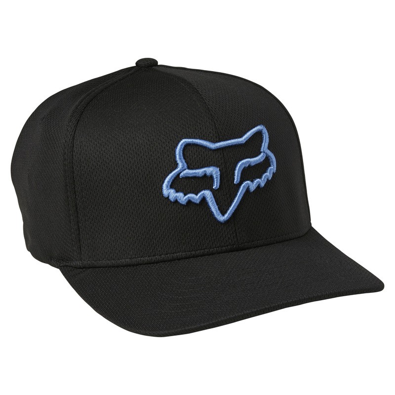 CZAPKA Z DASZKIEM FOX LITHOTYPE FLEXFIT 2.0 BLACK/BLUE  ENDURO CROSS
