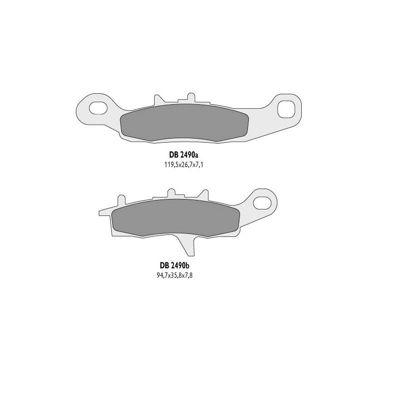 DELTA BRAKING KLOCKI HAMULCOWE KH342 KVF LEWY PRZÓD - ZASTĘPUJĄ DB2