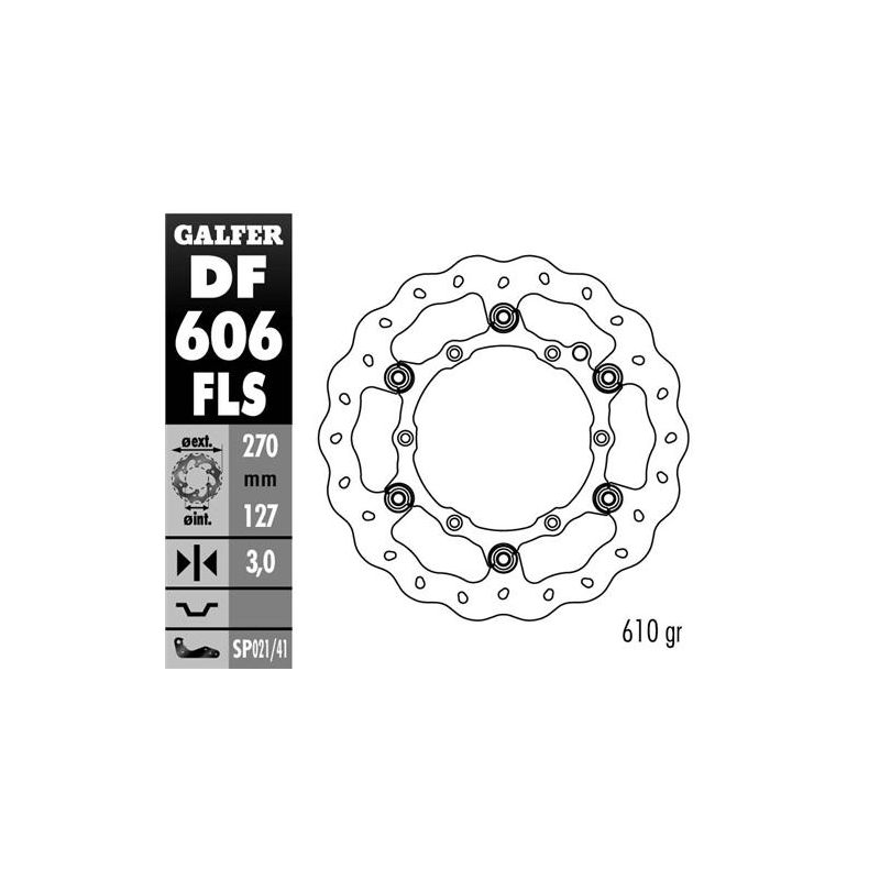 GALFER TARCZA HAMULCOWA PŁYWAJĄCA 270MM KTM WSZYSTKIE MODELE, HUSABE