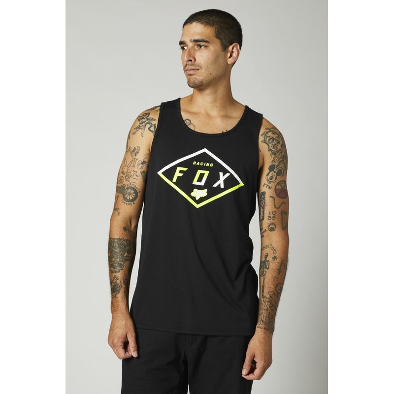 KOSZULKA FOX BEZ RĘKAWÓW BADGE TECH BLACK  ENDURO CROSS