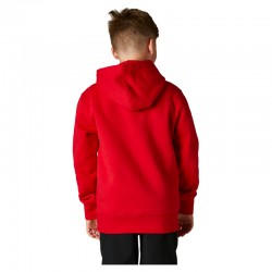 BLUZA Z KAPTUREM FOX JUNIOR PINNACLE FLAME RED  ENDURO CROSS