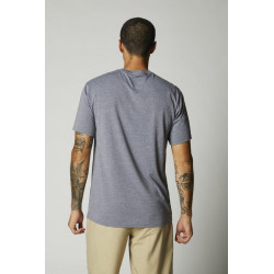 T-SHIRT FOX BADGE TECH HEATHER GRAPHITE  ENDURO CROSS
