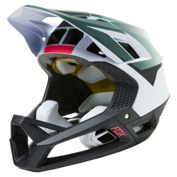 KASK ROWEROWY FOX PROFRAME GRAPHIC 2 WHITE  ENDURO CROSS