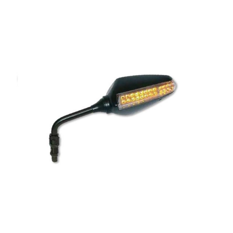 FAR LUSTERKO PRAWE UNIWERSALNE Z KIERUNKOWSKAZEM LED KOLOR CZARNY (KOM