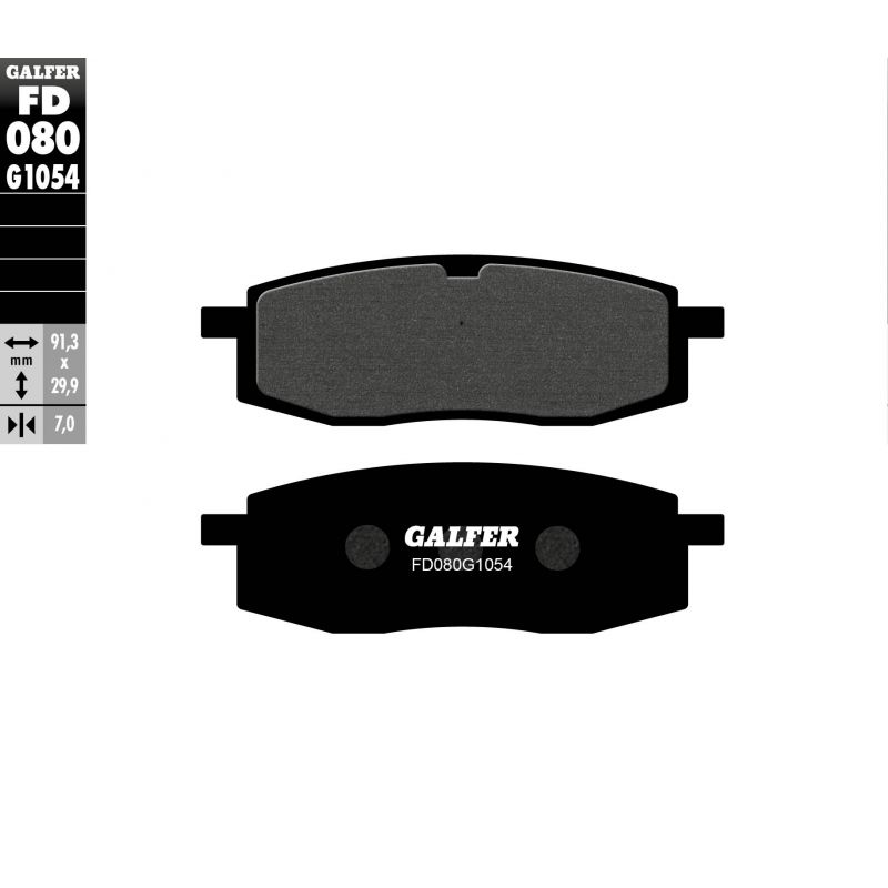 GALFER KLOCKI HAMULCOWE KH105 PÓŁMETALICZNE (PRZÓD) YAMAHA TT600/35