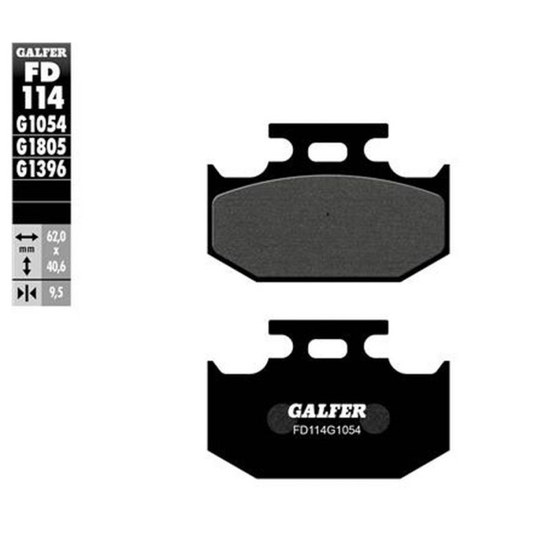 GALFER KLOCKI HAMULCOWE KH152 PÓŁMETALICZNE (OFERTA SPECJALNA) WYPRZ