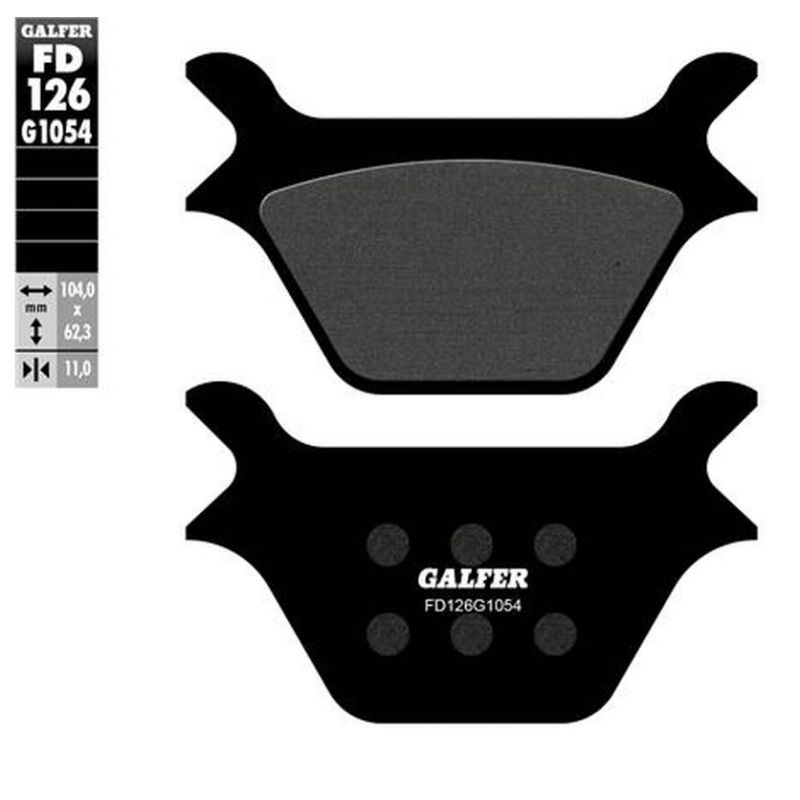 GALFER KLOCKI HAMULCOWE KH200 PÓŁMETALICZNE HARLEY DAVIDSON (OFERTA 