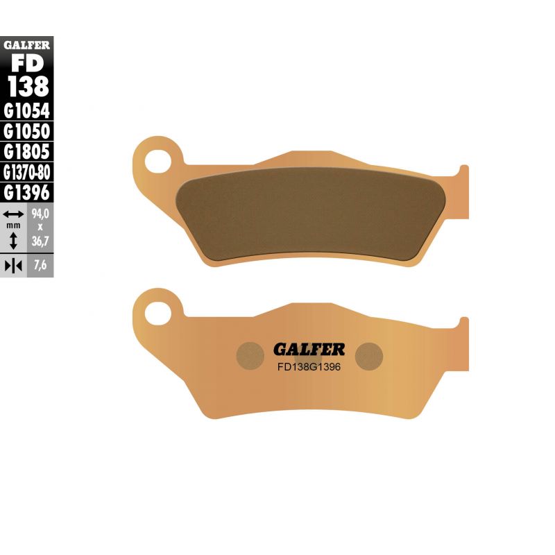 GALFER KLOCKI HAMULCOWE KH181 SPIEK METALICZNY (ZŁOTE) OFF ROAD KTM S