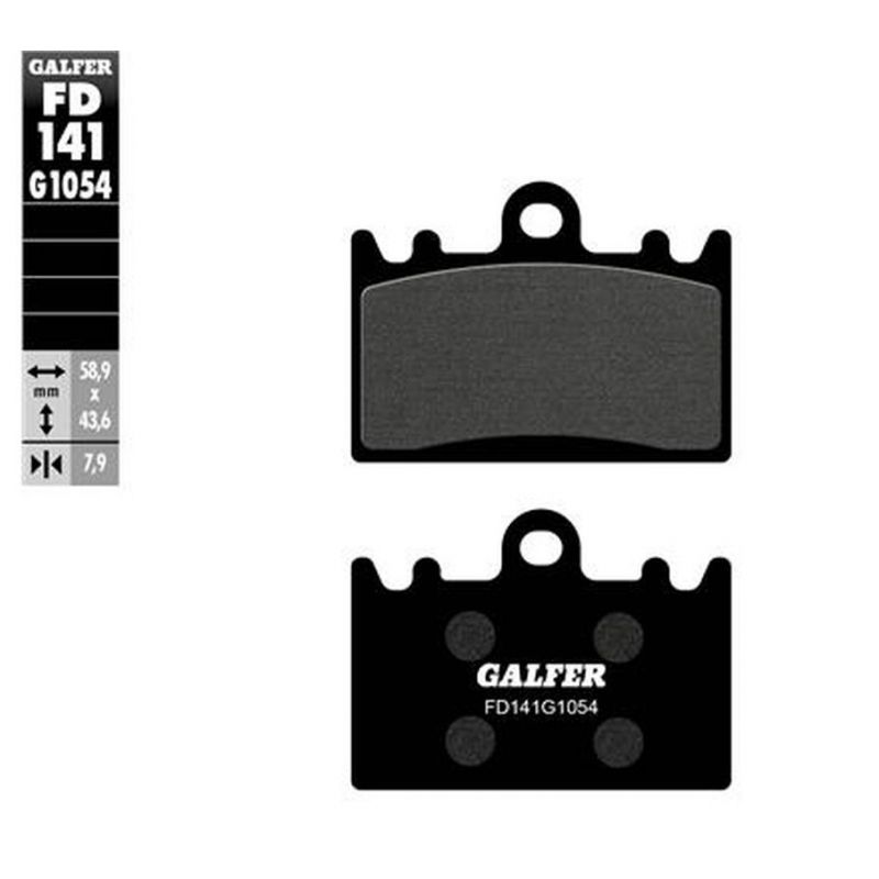 GALFER KLOCKI HAMULCOWE KH180 PÓŁMETALICZNE (OFERTA SPECJALNA) WYPRZ