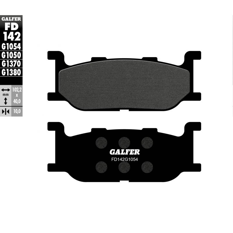 GALFER KLOCKI HAMULCOWE KH179 PÓŁMETALICZNE (OFERTA SPECJALNA) WYPRZ