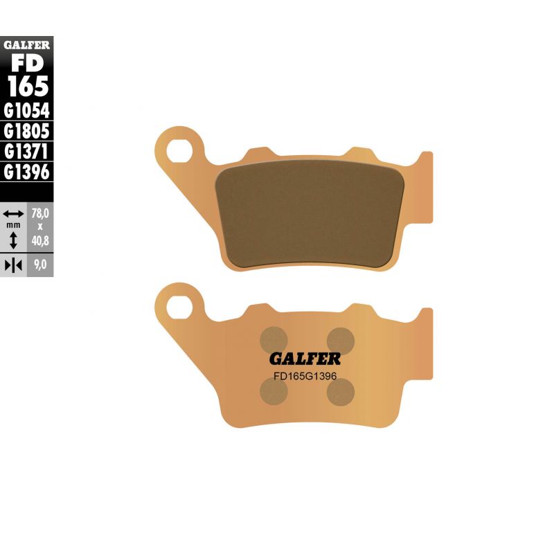 GALFER KLOCKI HAMULCOWE KH208 / KH213 SPIEK METALICZNY (ZŁOTE) OFF RO