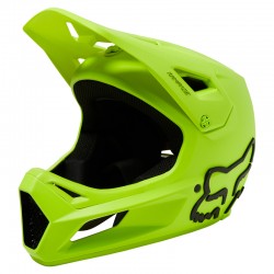 KASK ROWEROWY FOX JUNIOR RAMPAGE FLUO YELLOW  ENDURO CROSS